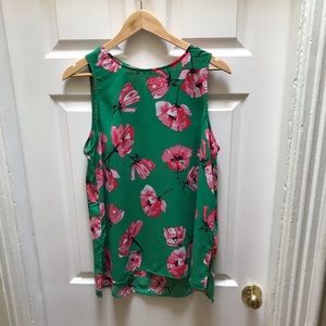 Who What Wear Tunic Top Floral Size L